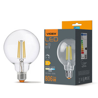 Żarówka LED E27 G95 Kula 7W = 60W 806lm 4000K Neutralna 360° FILAMENT Ściemnialna Videx