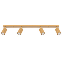 Lampa Sufitowa Reflektor Tuba Spot 4x GU10 Złota Karbon Deep Space SL.1565 Sollux