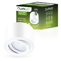 Oprawa Natynkowa HALOGENOWA Spot Tuba Ruchoma Okrągła Biała 50mm AMAT-S LUMILED