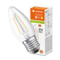 Żarówka LED B35 E27 4.8W = 40W 470lm 2700K Ciepła Biała FILAMENT ŚCIEMNIALNA LEDVANCE