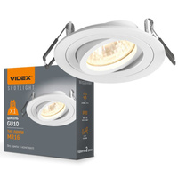 Oprawa Podtynkowa Wpuszczana HALOGENOWA Punktowa Okrągła GU10 Biała Videx