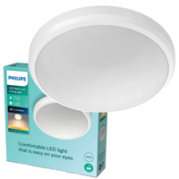Lampa Sufitowa Plafon Łazienkowy LED 6W 600lm 2700K IP44 Biała Doris Bathroom Philips