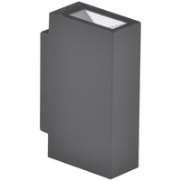 Kinkiet Elewacyjny LED Grafitowy Góra/Dół 2x2,5W 4000K Neutralna ORLEAN GOLDLUX (Polux)