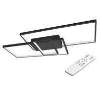 Lampa Sufitowa Żyrandol LED 90W CCT GALAXIS VELA Czarny + Pilot Sterujący