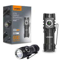 Latarka Ręczna Akumulatorowa LED 10W 600lm 4 Tryby Pracy USB-C Wodoszczelna IP68 Videx