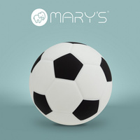 Lampka Nocna Dziecięca LED 0.5W 3000K Ciepła + Wielokolorowa RGB Akumulatorowa 600mAh Czarny Biała PIŁKA MARY'S