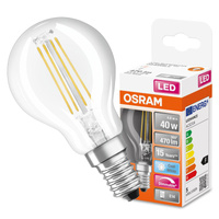 Żarówka LED P45 Kulka E14 4.8W = 40W 470lm 4000K Neutralna 320° Ściemnialna Retrofit Filament CLASSIC Osram