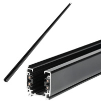 Szynoprzewód Szyna Oświetleniowa 3-Obwodowa 2m Czarny Kobi