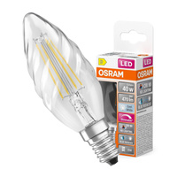 Żarówka LED BW35 Świeczka E14 3.4W = 40W 470lm 4000K Neutralna CRI90 300° Filament Ściemnialna SUPERSTAR PLUS CLASSIC Osram