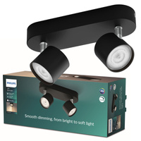 Lampa Sufitowa Reflektor LED 9W 1000lm 2700K Czarna Star Philips