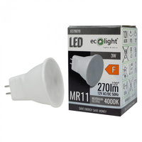 Żarówka LED Reflektor MR11 3W 270lm 4000K Neutralna 12V Ecolight
