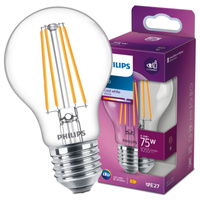 Żarówka LED E27 A60 8.5W = 75W 1055lm 4000K Neutralna Filament PHILIPS