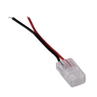 Złączka do Taśm Pasków LED COB Elastyczna Jednostronna 2pin 8mm Biała Sanico Goldlux