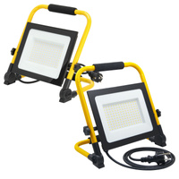 Naświetlacz LED Zewnętrzny Ogrodowy 100W 8500lm 4000K Neutralny 110° IP54 IK06 Czarny Żółty Tigra Kobi