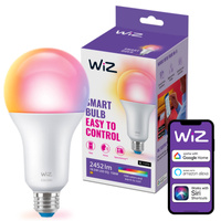 Żarówka LED E27 A80 18.5W = 150W 2452lm 2200-6500K RGB + TW Inteligentna SMART WiFi Bluetooth Aplikacja WiZ