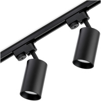 Zestaw Szyna Oświetleniowa Szynoprzewód 1m + 2x Reflektor Szynowy SAGI GU10 Czarny LUMILED