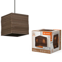 Lampa Sufitowa Wisząca Dekoracyjna E27 Zwis Brązowy Karton Decor Ledvance