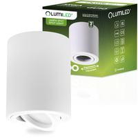 Oprawa Natynkowa HALOGENOWA Spot Tuba Ruchoma LUNDO GU10 LUMILED Okrągła Biała 80mm