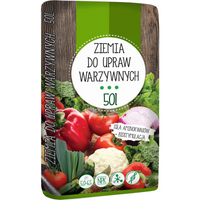 Ziemia Podłoże do Uprawy Warzyw i Kwiatów 50L z biostymulacją pH 5,0 - 6,5
