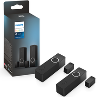 Inteligentny Czujnik Kontaktu do Okien i Drzwi Czarny Bateryjny SMART Zigbee Contact Sensor Secure Philips HUE 2 szt.