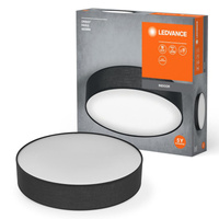 Plafon Lampa Sufitowa Natynkowa E27 Czarny 48cm Orbis Ledvance