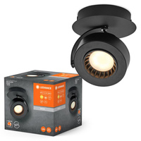 Lampa LED Ścienna Sufitowa Kinkiet Oprawa Natynkowa 5.5W 210lm CCT Dekoracyjna Czarny Spot Venus Ledvance