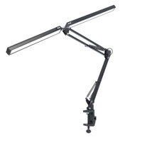 Lampka Biurkowa Stołowa LED 28W 1400lm CCT 120° Czarna Tenuix Kobi