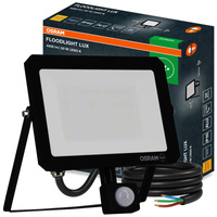 Naświetlacz LED Halogen Zewnętrzny Reflektor 50W 3000K 4500lm IP65 z Czujnikiem Ruchu i Zmierzchu SENSOR FLOODLIGHT LUX OSRAM