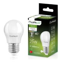 Żarówka LED E27 Kulka P45 2,5W = 25W 249lm 4000K Neutralna 180° LUMILED