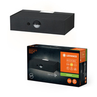 Lampa Ogrodowa Zewnętrzna Kinkiet Elewacyjny LED 3W 300lm 3000K IP65 Szary Z Czujnikiem Ruchu i Zmierzchu Endura Ledvance