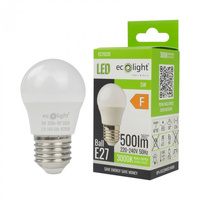 Żarówka LED Kulka P45 E27 5W 450lm 3000K Ciepła Ecolight