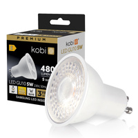 Żarówka LED GU10 Reflektor 5W 450lm 3000K Ciepła 80° Premium Kobi