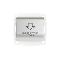 Łącznik Zwierny Hotelowy Opóźnienie Wyłączania 16A Kwadratowy Srebrny LOGI Kanlux