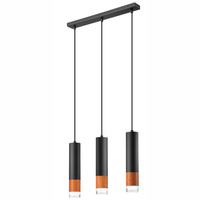 Lampa Wisząca Sufitowa AURELIA 3xE27 Czarna LM-3.152 Lamkur