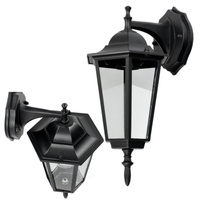 Lampa Elewacyjna LED Kinkiet Ogrodowy Zewnętrzny E27 IP54 Czarny KOBI