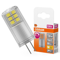 Żarówka LED Kapsułka G4 2W = 20W 200lm 2700K Ciepła 12V 320° Ściemnialna LED PIN Osram