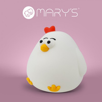 Lampka Nocna Dziecięca LED 2.5W 3000K Ciepła USB Akumulatorowa 800mAh Biała KURA MARY'S