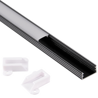 Profil Aluminiowy Osłona do Taśm Pasków LED Czarny 1m Sanico Goldlux