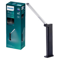 Lampka Biurkowa LED 5W 120lm 4000K USB Szara Ściemnialna Dotykowa Amber Philips