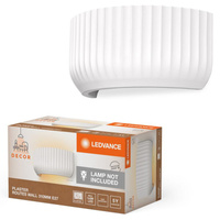 Lampa Ścienna Dekoracyjna Kinkiet Oprawa Natynkowa E27 Biały Decor Ledvance