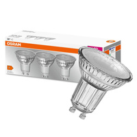 3x Żarówka LED PAR16 Reflektor GU10 6.9W = 80W 575lm 6500K Zimna 36° BASE Osram