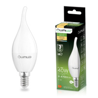 Żarówka LED E14 Świeczka BA35 5W = 40W 470lm 3000K Ciepła 180° LUMILED