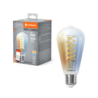 Żarówka LED E27 8W = 60W 806lm CCT Ściemnialna SMART+ WiFi Filament Edison Ledvance