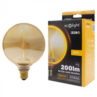 Żarówka LED Kula G130 E27 4W 200lm 1800K Ciepła FILAMENT Dekoracyjna ZERO Ecolight