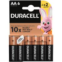 Baterie Alkaliczne Duracell Basic AA LR6 MN1500 1.5V Blister 6szt