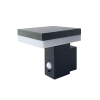 Lampa Solarna Ogrodowa Kinkiet Elewacyjny Zewnętrzny 6W 370lm 4000K Neutralna IP44 Czarna Solaris Kobi