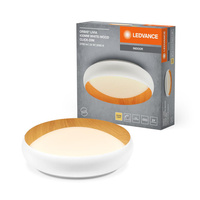 Plafon LED Lampa Oprawa Sufitowa Ściemnialna 24W 3000K Ciepła Biała Drewniana LEDVANCE