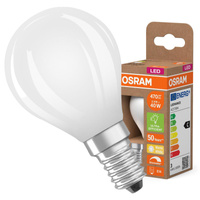 Żarówka LED P45 Kulka E14 2.9W = 40W 470lm 2700K Ciepła 300° Ściemnialna CLASSIC ENERGY EFFICIENCY Osram