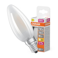 Żarówka LED B35 Świeczka E14 5.9W = 60W 806lm 2700K Ciepła 300° Ściemnialna Retrofit Filament CLASSIC Osram