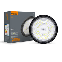 Lampa Oprawa LED High-Bay 100W 10000lm 5000K Neutralny 90° IP65 IK07 mAh Wisząca Czarna VIDEX